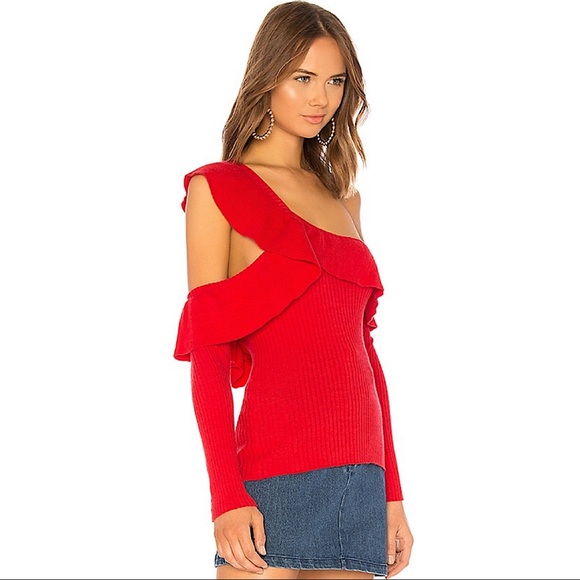 Tularosa Ruffle Cut Out Sweater - Picture 2 of 7